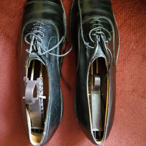 Allen Edmonds Park Avenue Captoe Oxford Black Leather Shoes Size 9C